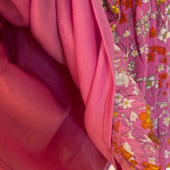 Japna Charming Pink Floral Smocked Sundress Size S - Picture 7 of 10